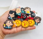 Squid Game shoe charms for Croc-style clogs