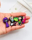 Teen Titans shoe charms for Croc-style clogs