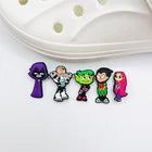 Teen Titans shoe charms for Croc-style clogs