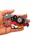 Motor Racing Race Cars Charms SET OF 8