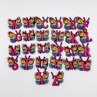 Butterfly Letter shoe charms for Croc-style clogs