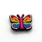 Butterfly Letter shoe charms for Croc-style clogs
