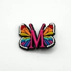 Butterfly Letter shoe charms for Croc-style clogs