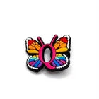 Butterfly Letter shoe charms for Croc-style clogs