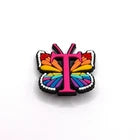 Butterfly Letter shoe charms for Croc-style clogs
