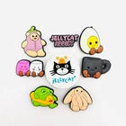 Jellycats shoe charms for Croc-style clogs
