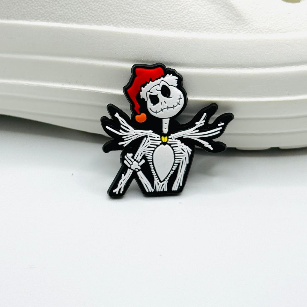 Christmas Cartoons shoe charms, set of 12, for Crocs-style clogs