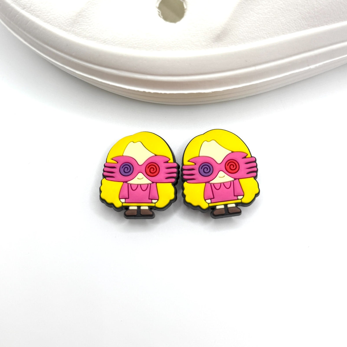 Luna Lovegood shoe charms, set of 2, for Crocs-style clogs