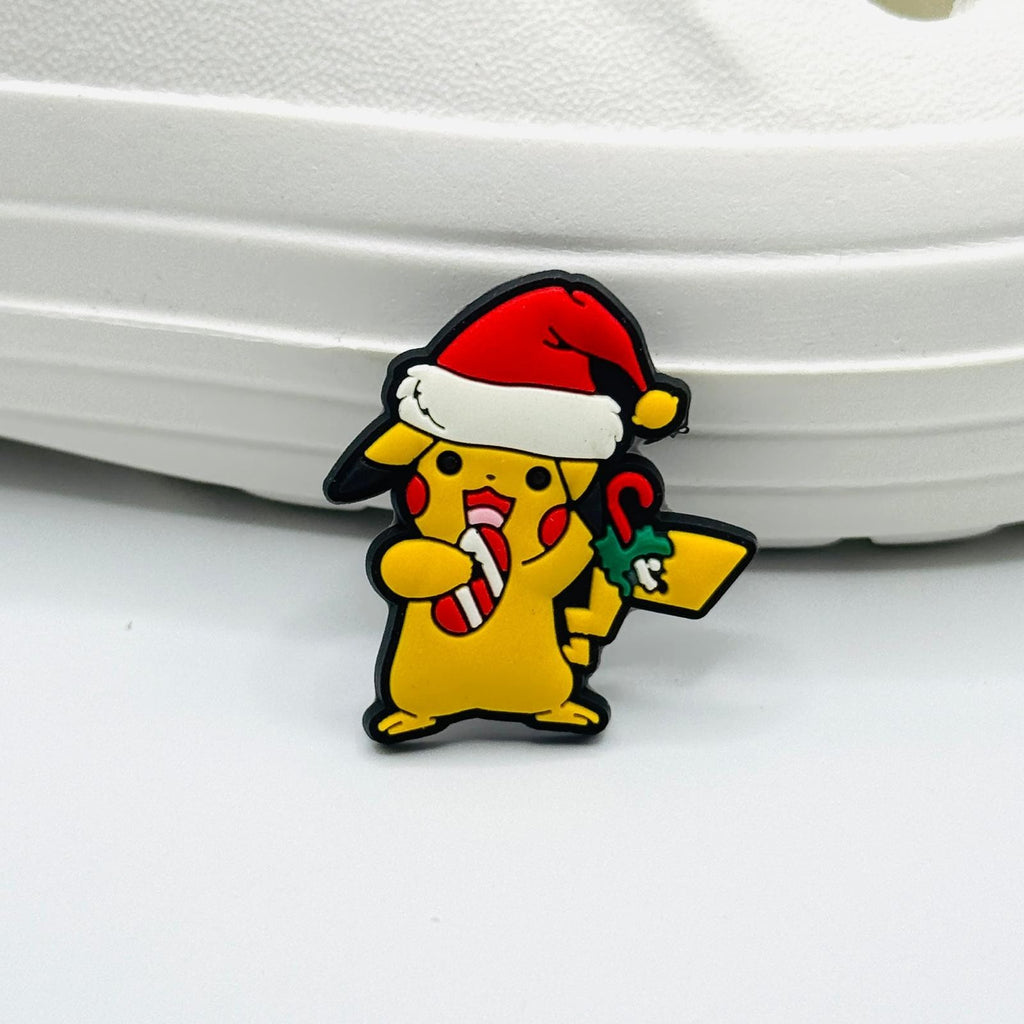 Christmas Cartoons shoe charms, set of 12, for Crocs-style clogs