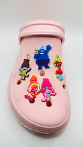 Trolls shoe charms, set of 5, for Crocs-style clogs