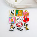 Taylor Swiftie Heart shoe charms, set of 10, for Crocs-style clogs
