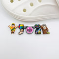 Up shoe charms, set of 5, for Crocs-style clogs