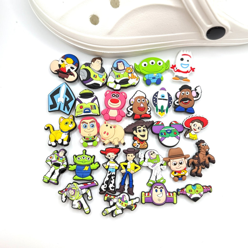 Toy Story shoe charms, set of 28, for Crocs-style clogs