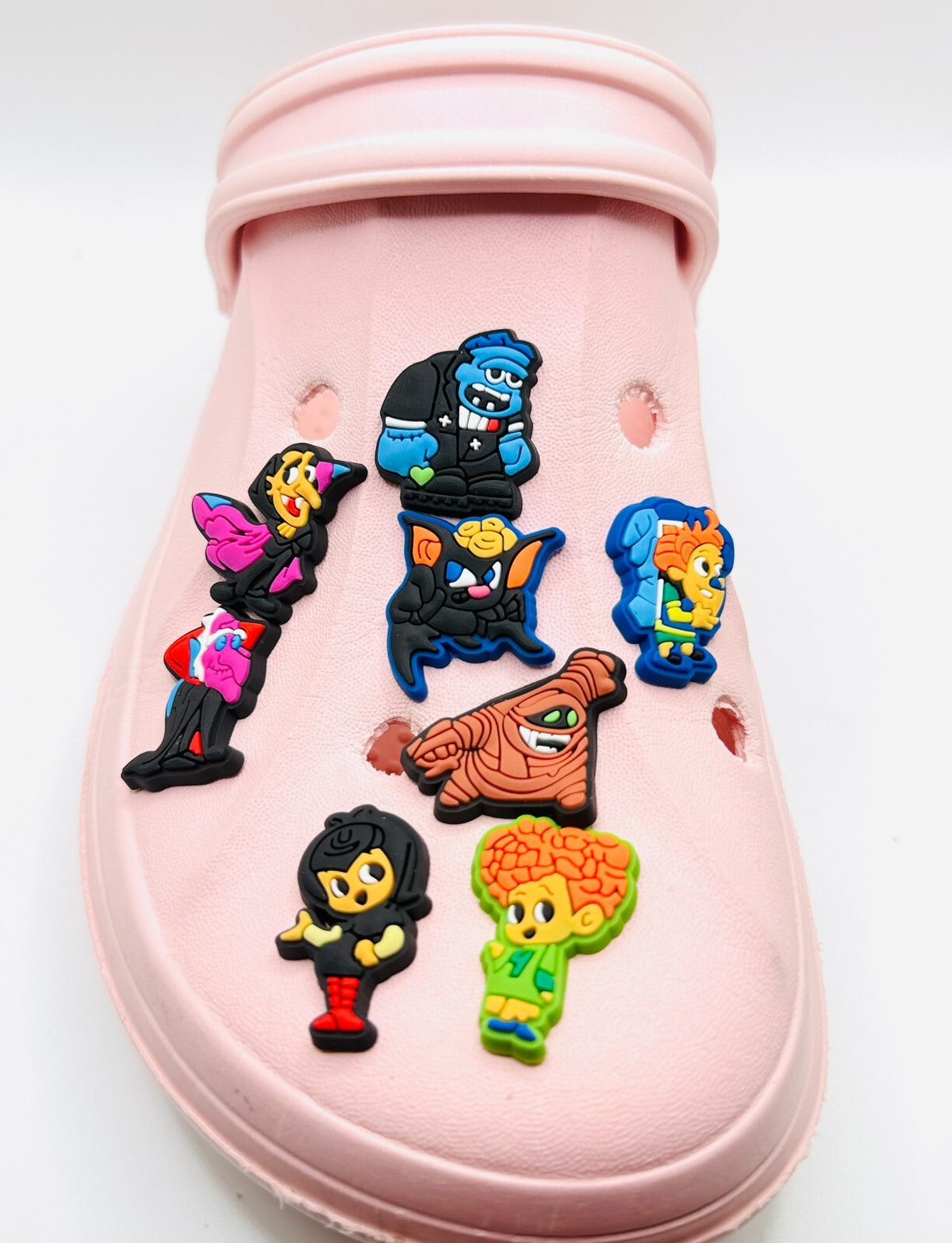 Hotel Transylvania shoe charms, set of 8, for Crocs-style clogs