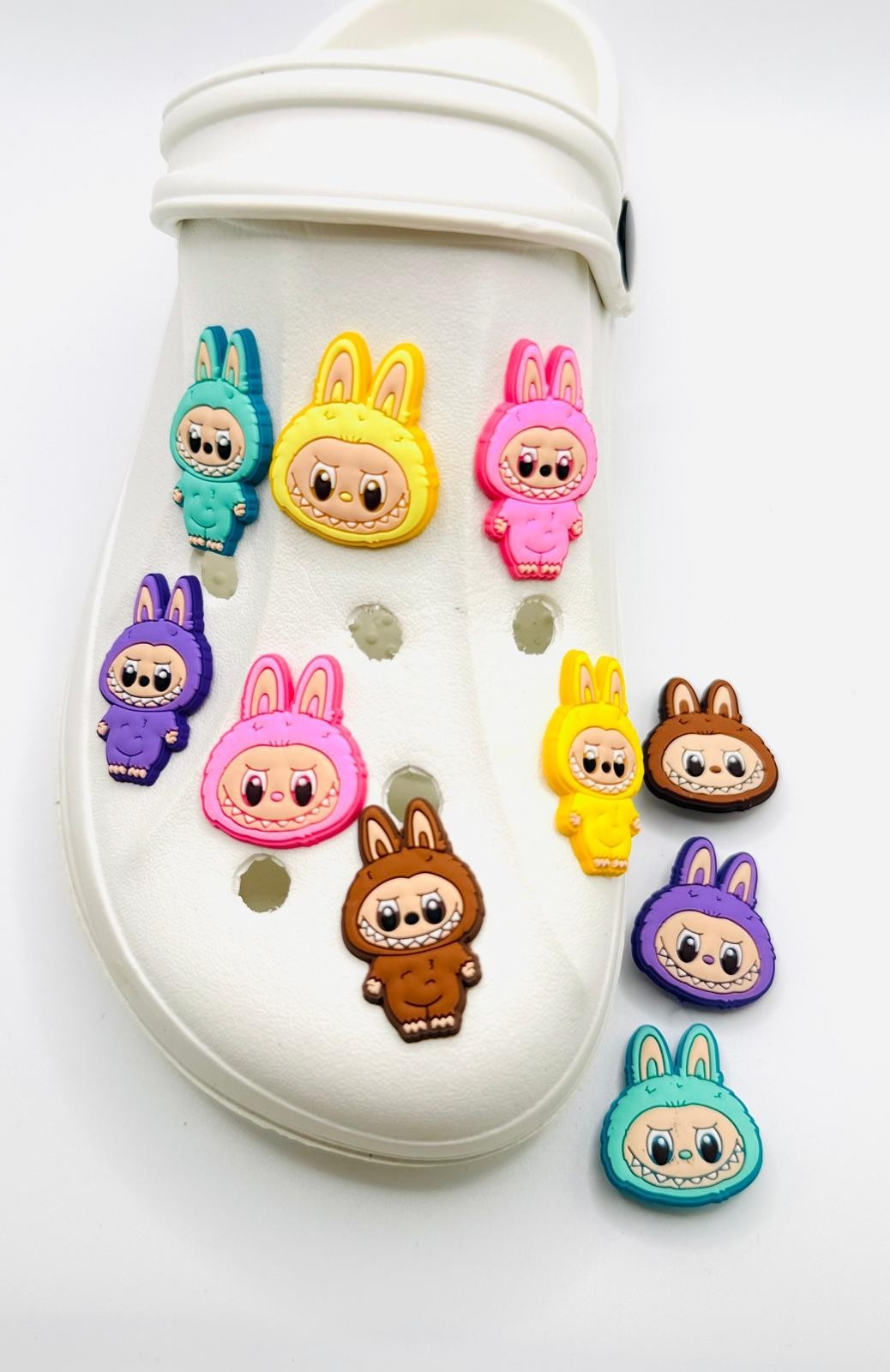 Labubu Monsters character designs shoe charms, set of 10 – photo 6