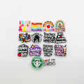 Teacher shoe charms, set of 14, for Crocs-style clogs