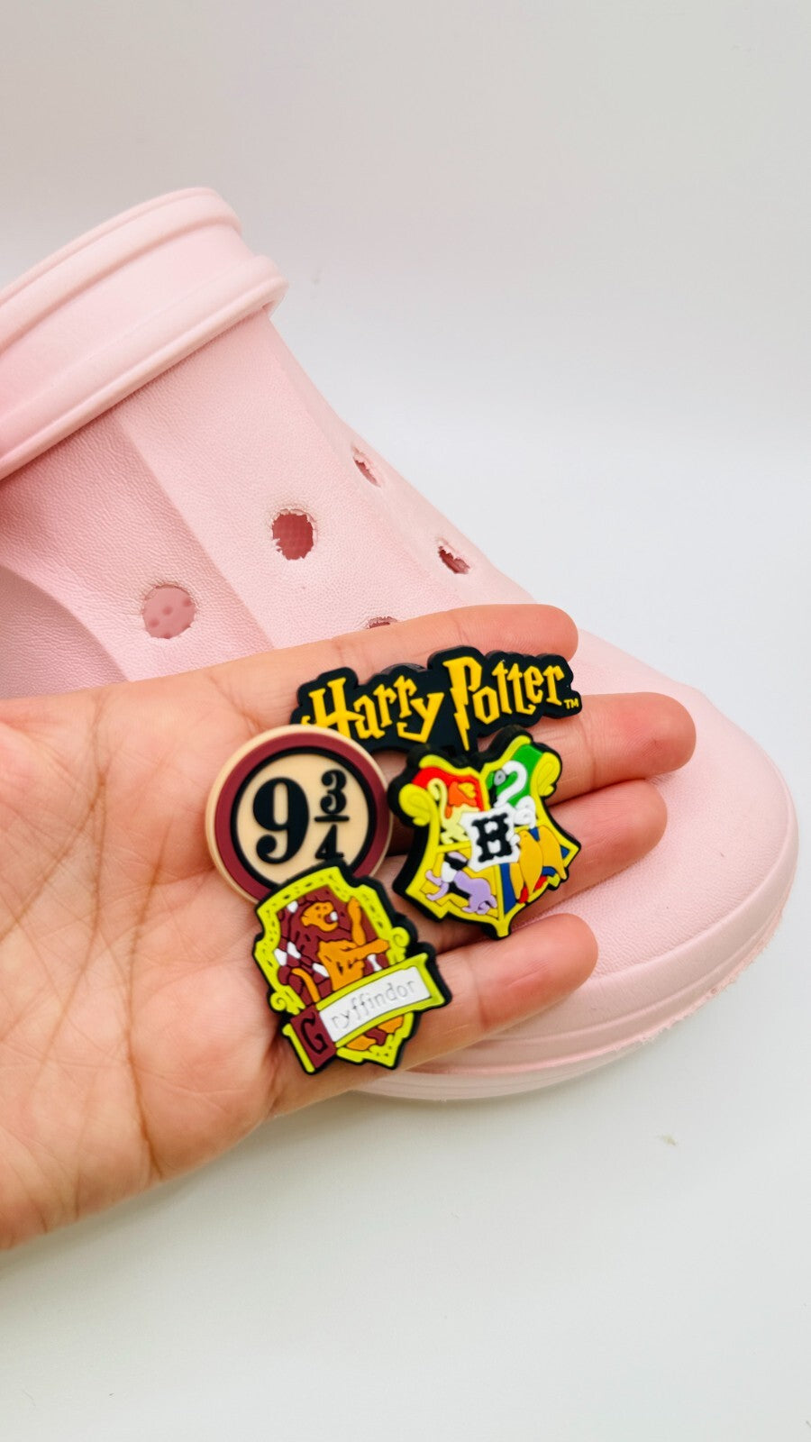 Harry Potter shoe charms, set of 4, for Crocs-style clogs