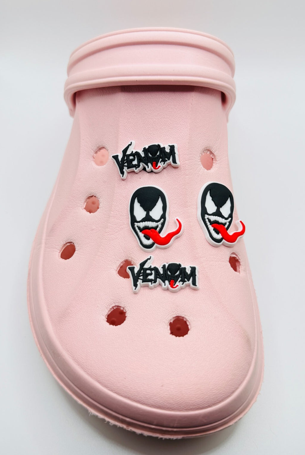 Venom shoe charms, set of 4, for Crocs-style clogs