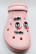 Venom shoe charms, set of 4, for Crocs-style clogs
