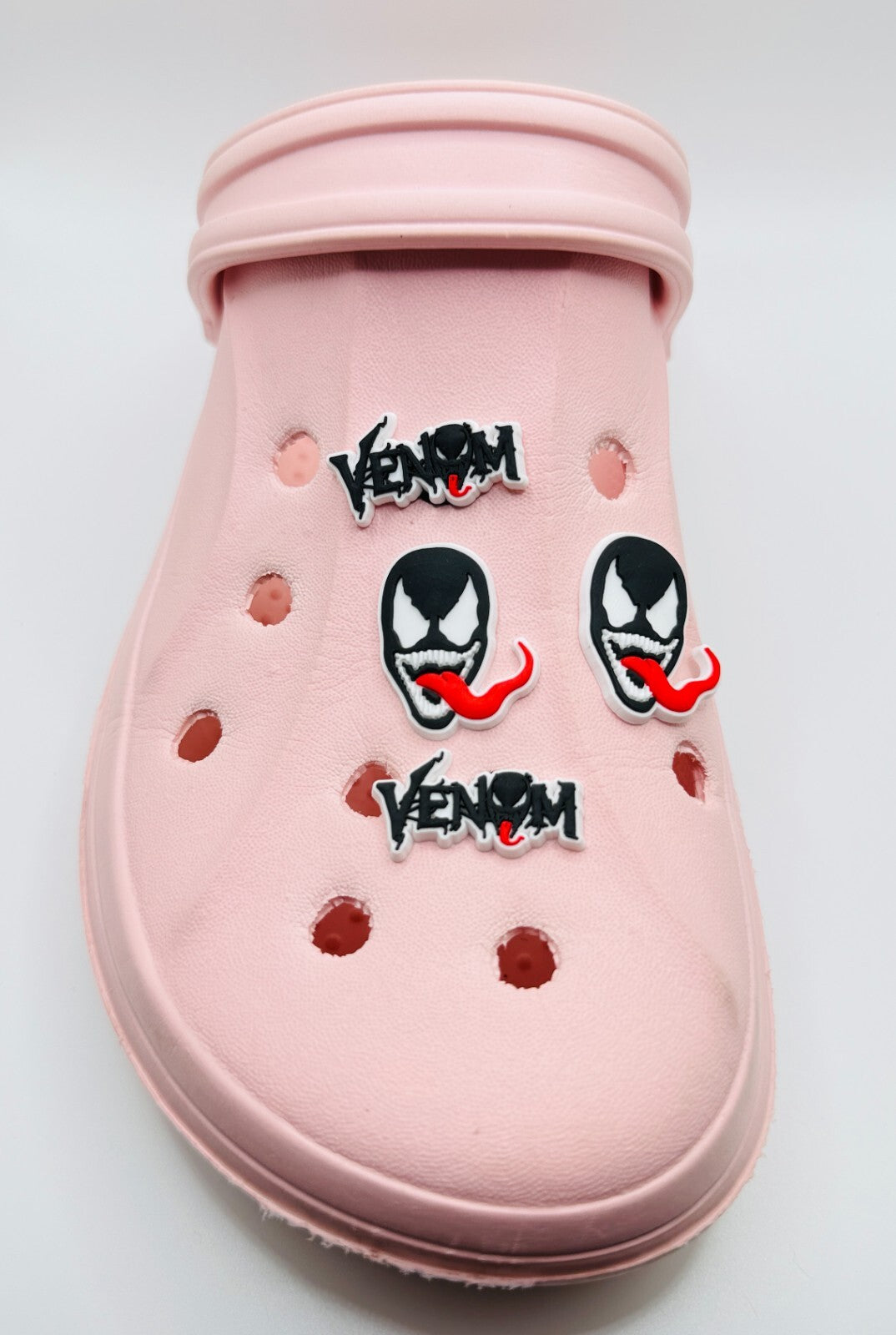 Venom shoe charms, set of 4, for Crocs-style clogs