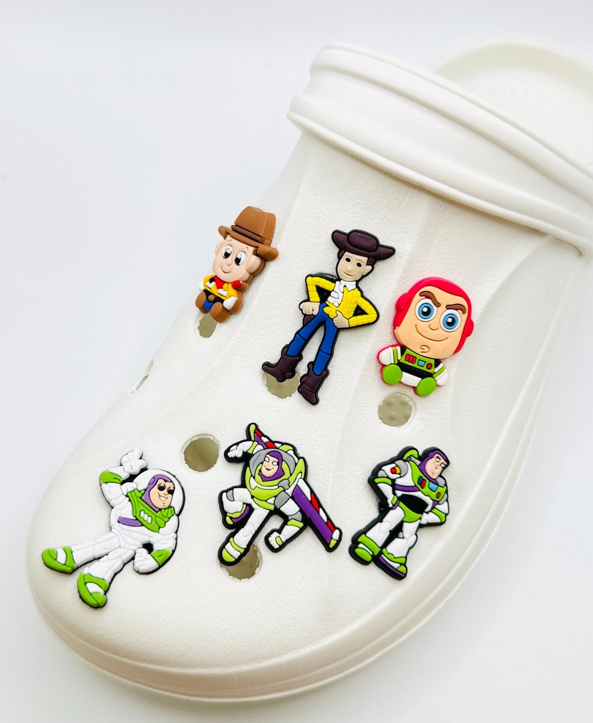 Toy Story shoe charms, set of 6, for Crocs-style clogs