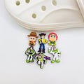 Toy Story shoe charms, set of 6, for Crocs-style clogs