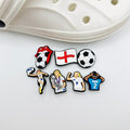 Lionesses Football shoe charms, set of 7, for Crocs-style clogs