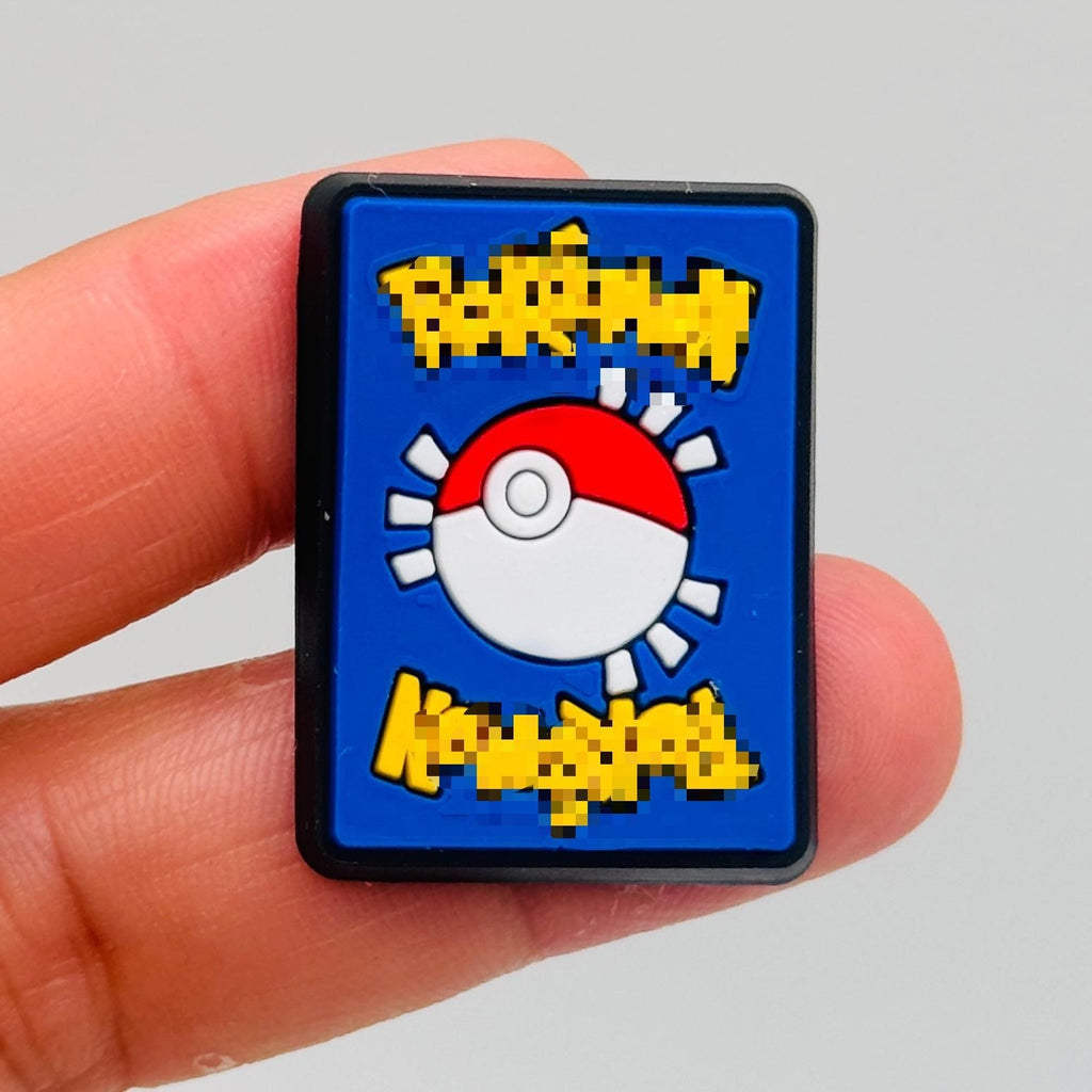 Pokémon logo and card shoe charms, set of 2 – photo 2