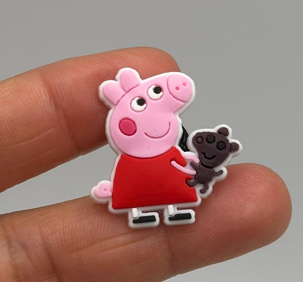Peppa Pig shoe charms for Crocs-style clogs