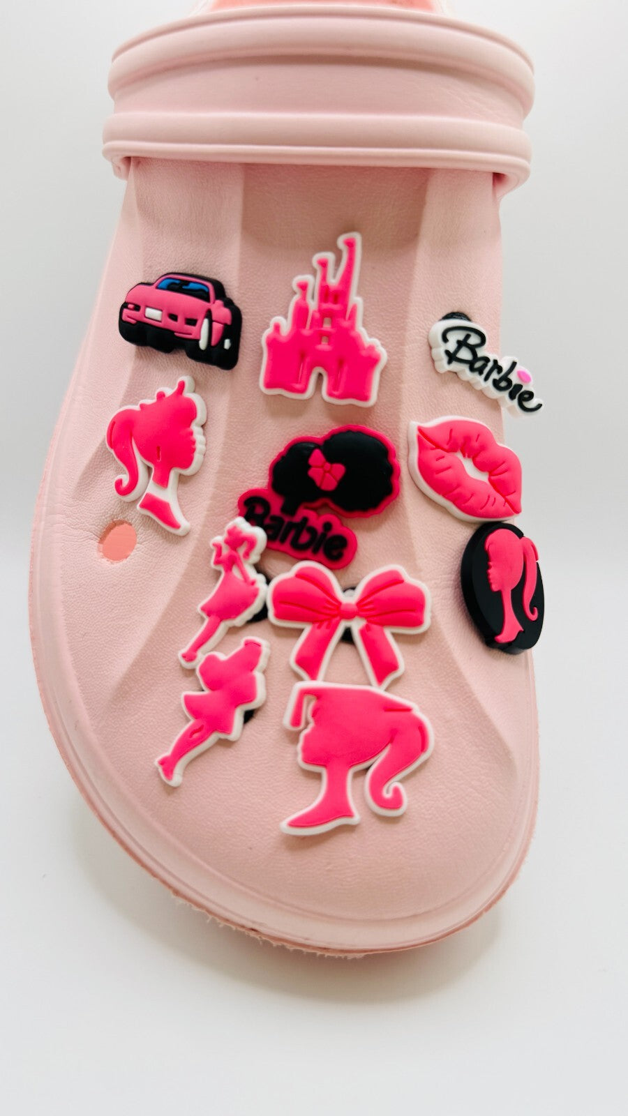Barbie shoe charms, set of 11, for Crocs-style clogs