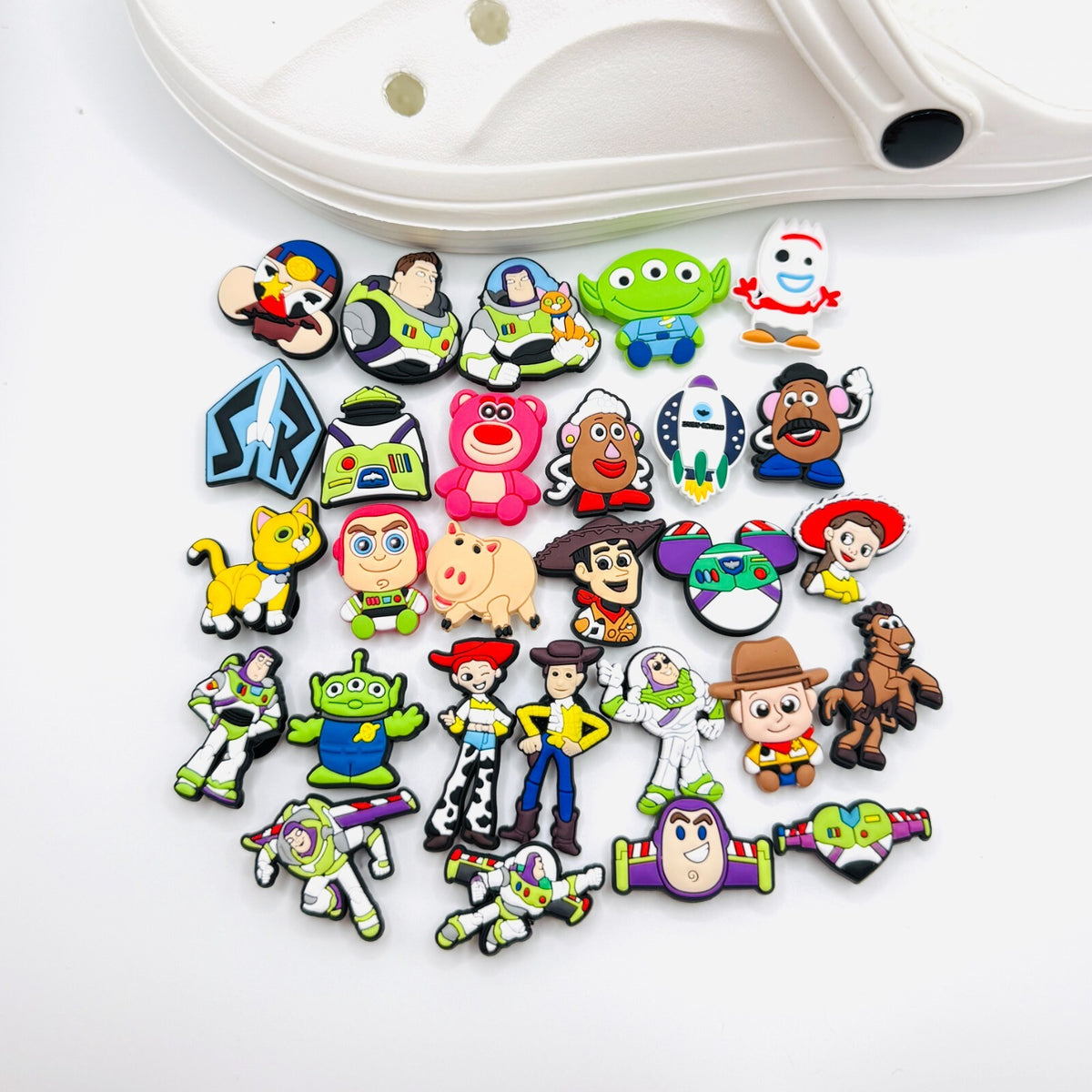 Toy Story shoe charms, set of 28, for Crocs-style clogs