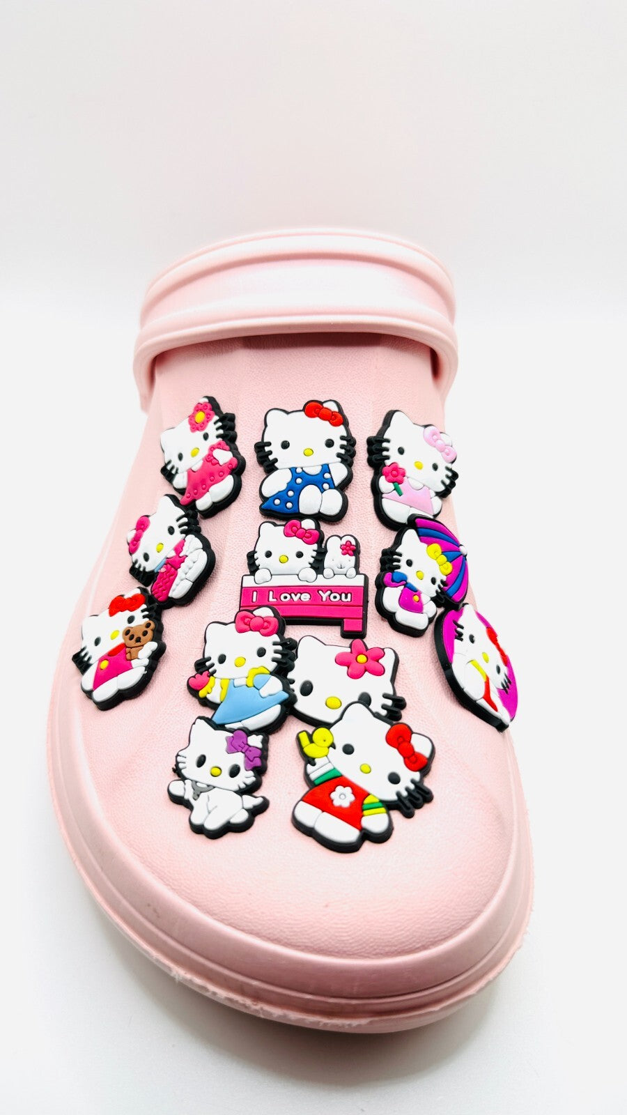 Hello Kitty shoe charms, set of 12, for Crocs-style clogs