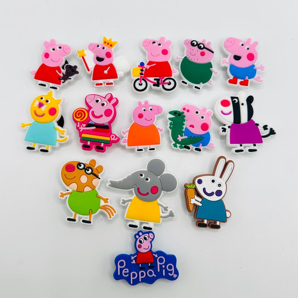 Peppa Pig shoe charms for Crocs-style clogs