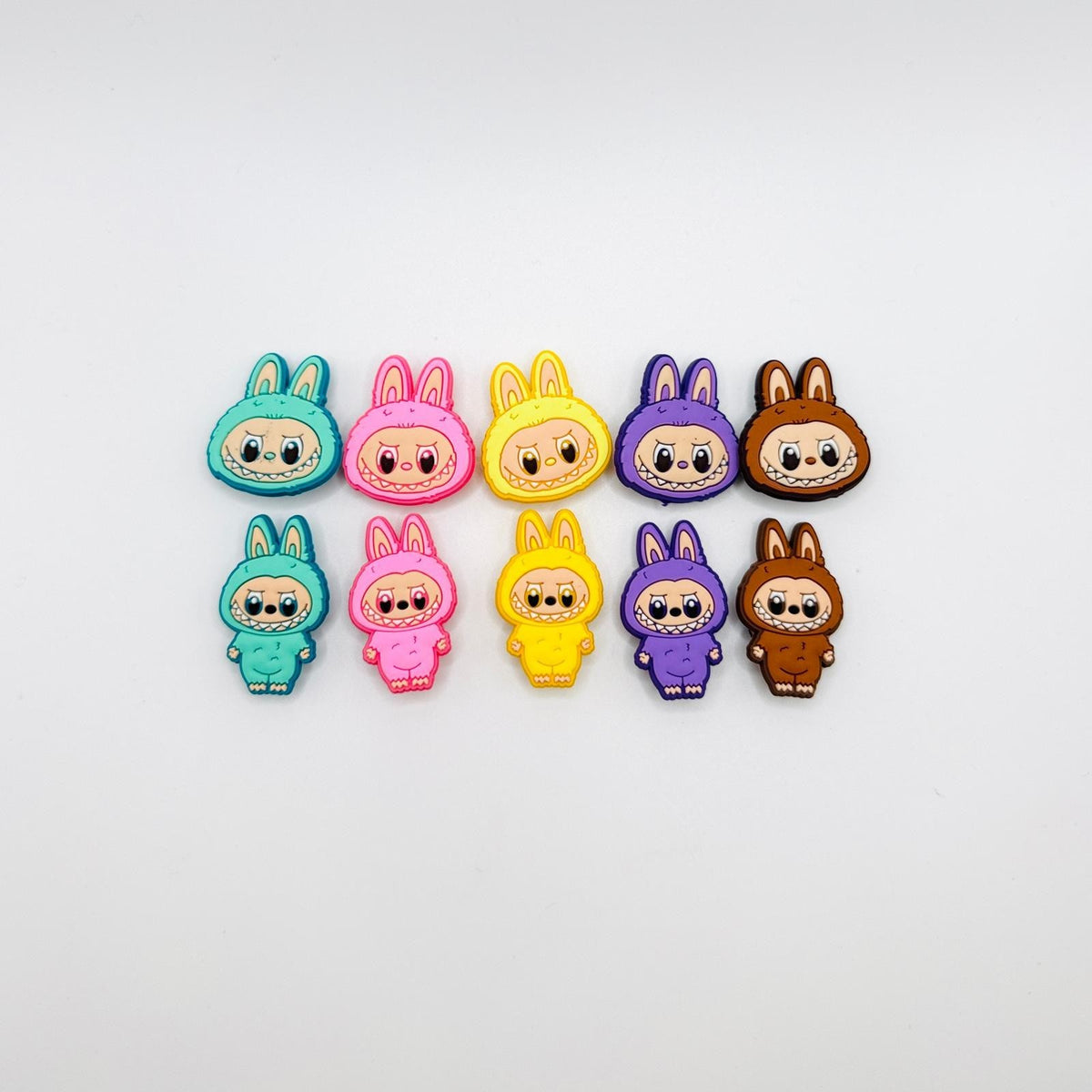 Labubu Monsters character designs shoe charms, set of 10 – photo 1