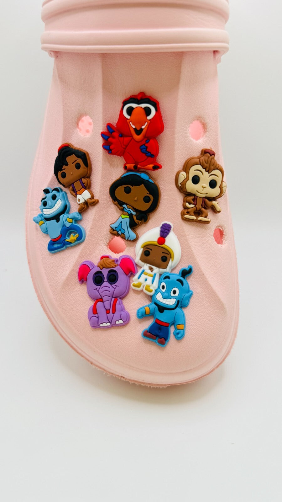 Aladdin shoe charms, set of 8, for Crocs-style clogs