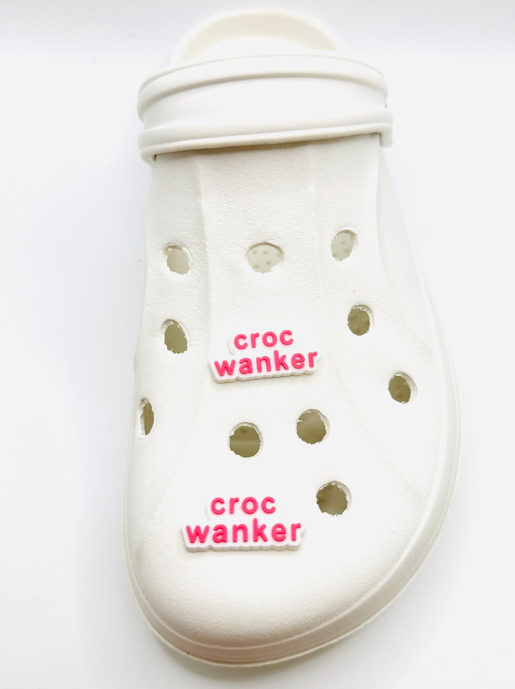 Cr*c Wanker shoe charms, set of 2, for Crocs-style clogs