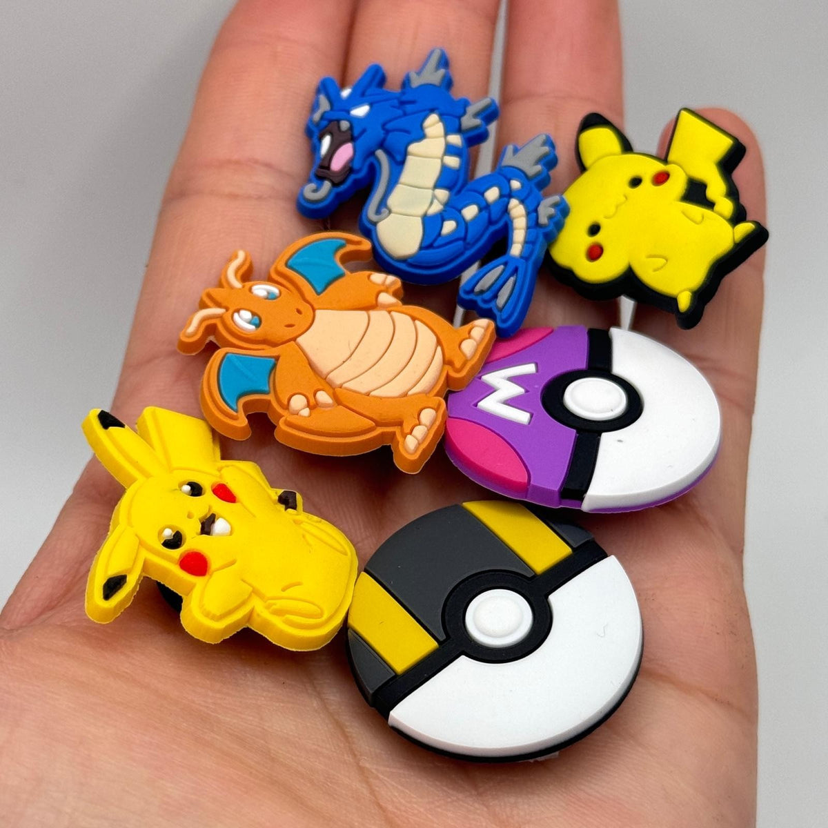 Pokémon pikachu and dragons shoe charms, set of 6 – photo 2