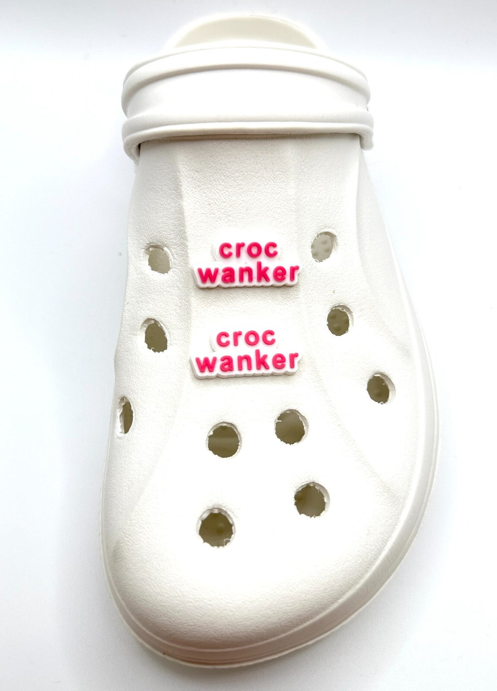 Cr*c Wanker shoe charms, set of 2, for Crocs-style clogs