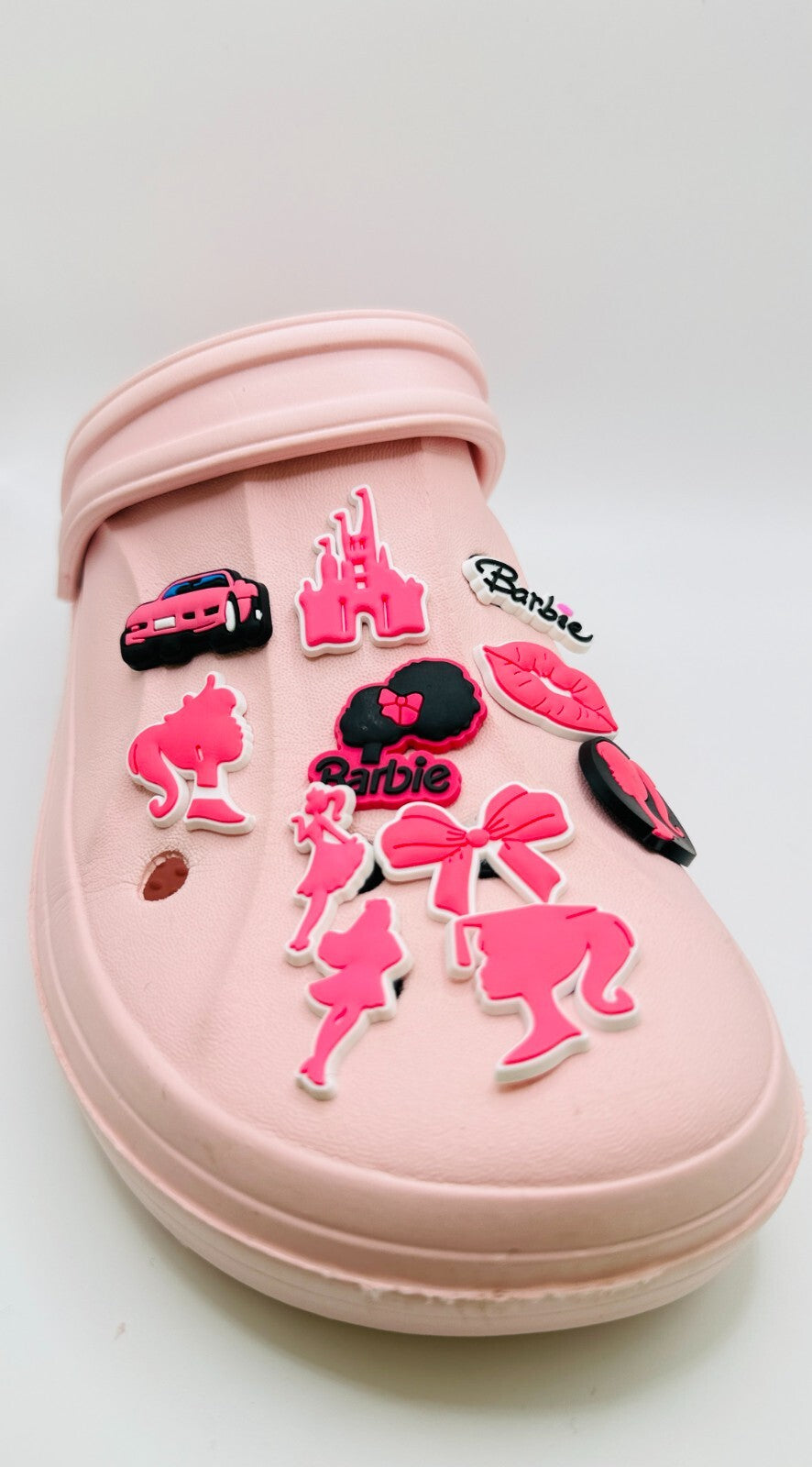 Barbie shoe charms, set of 11, for Crocs-style clogs