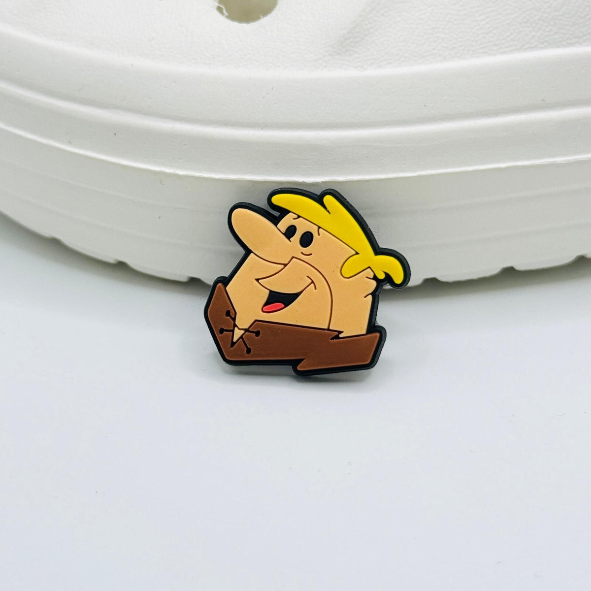 Flinstones shoe charms for Crocs-style clogs