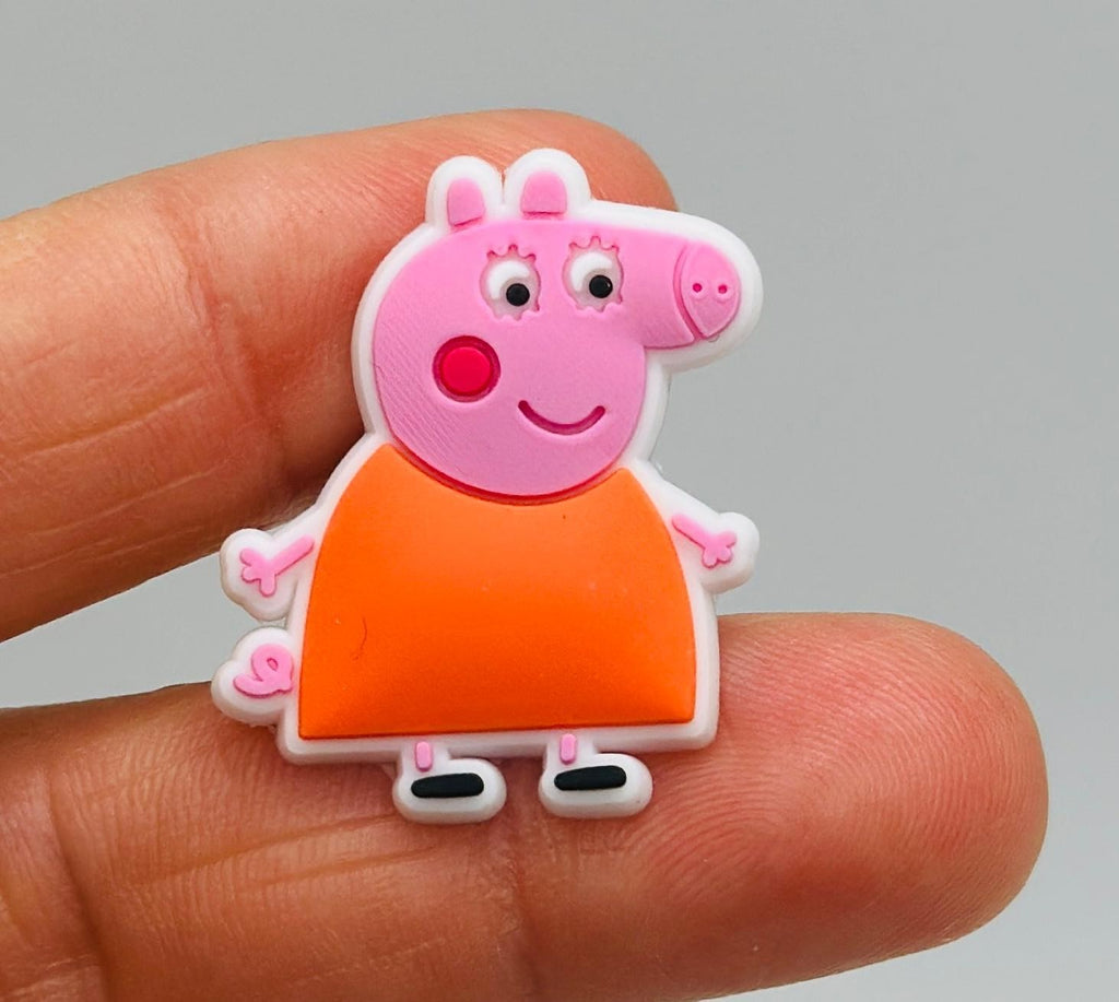Peppa Pig shoe charms for Crocs-style clogs