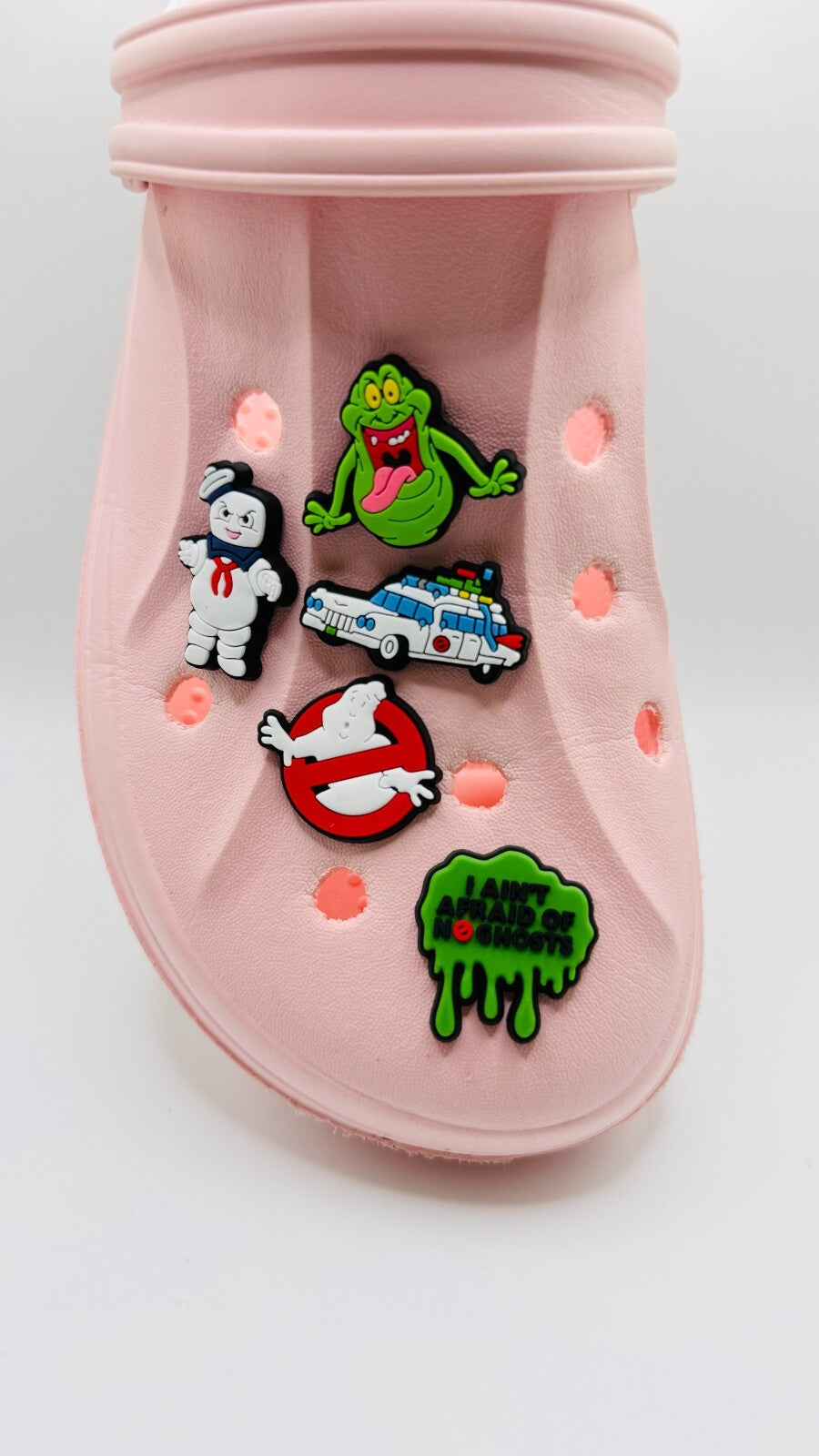 Ghostbusters shoe charms, set of 5, for Crocs-style clogs