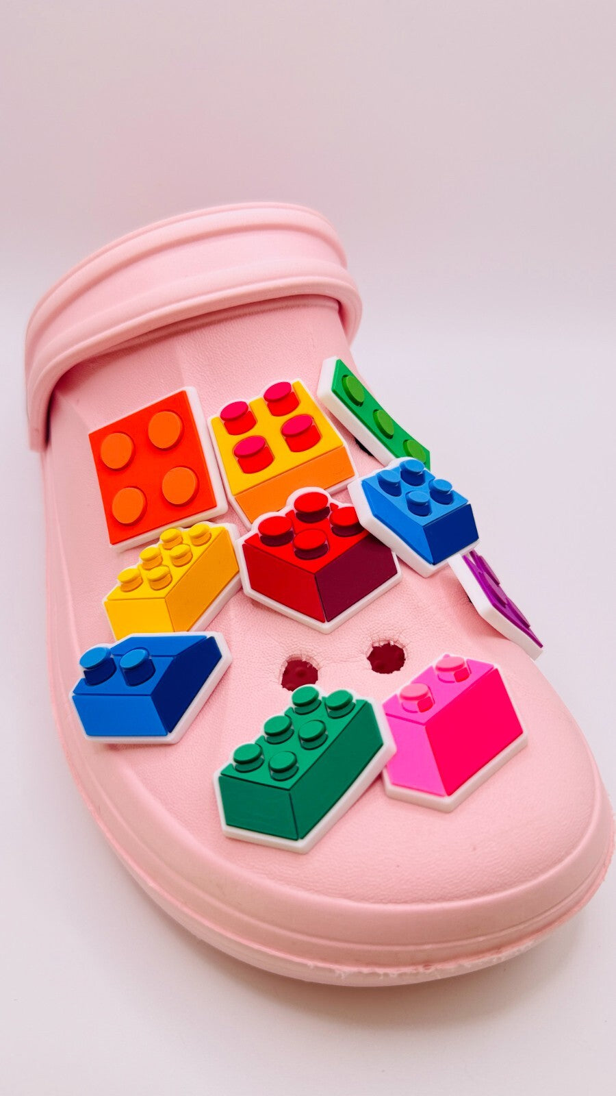 Lego shoe charms, set of 10, for Crocs-style clogs