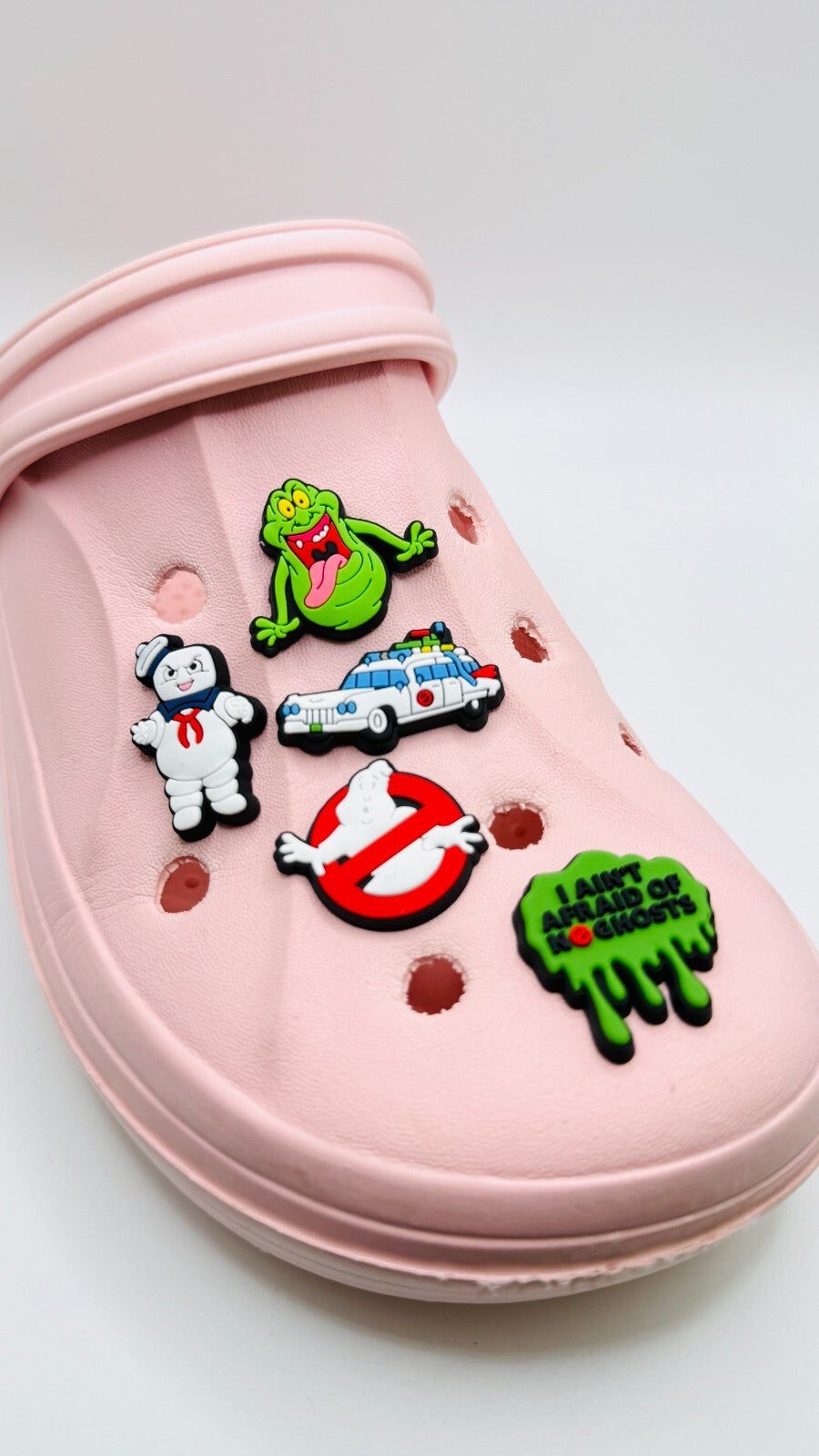 Ghostbusters shoe charms, set of 5, for Crocs-style clogs