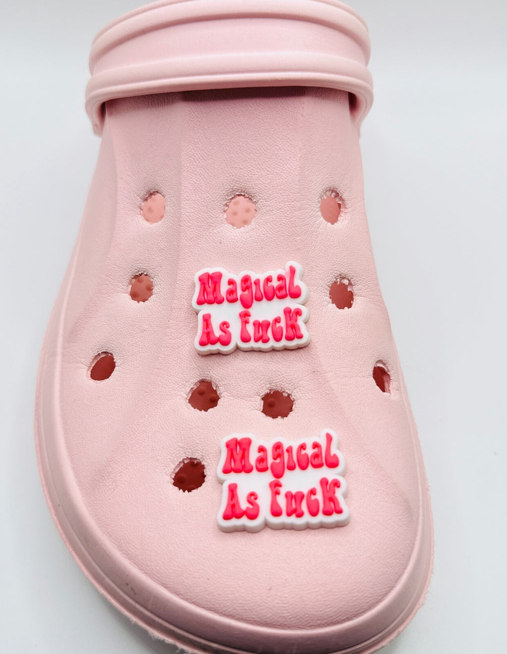 Magical as F*ck shoe charms, set of 2, for Crocs-style clogs