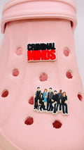 Criminal Minds shoe charms, set of 2, for Crocs-style clogs