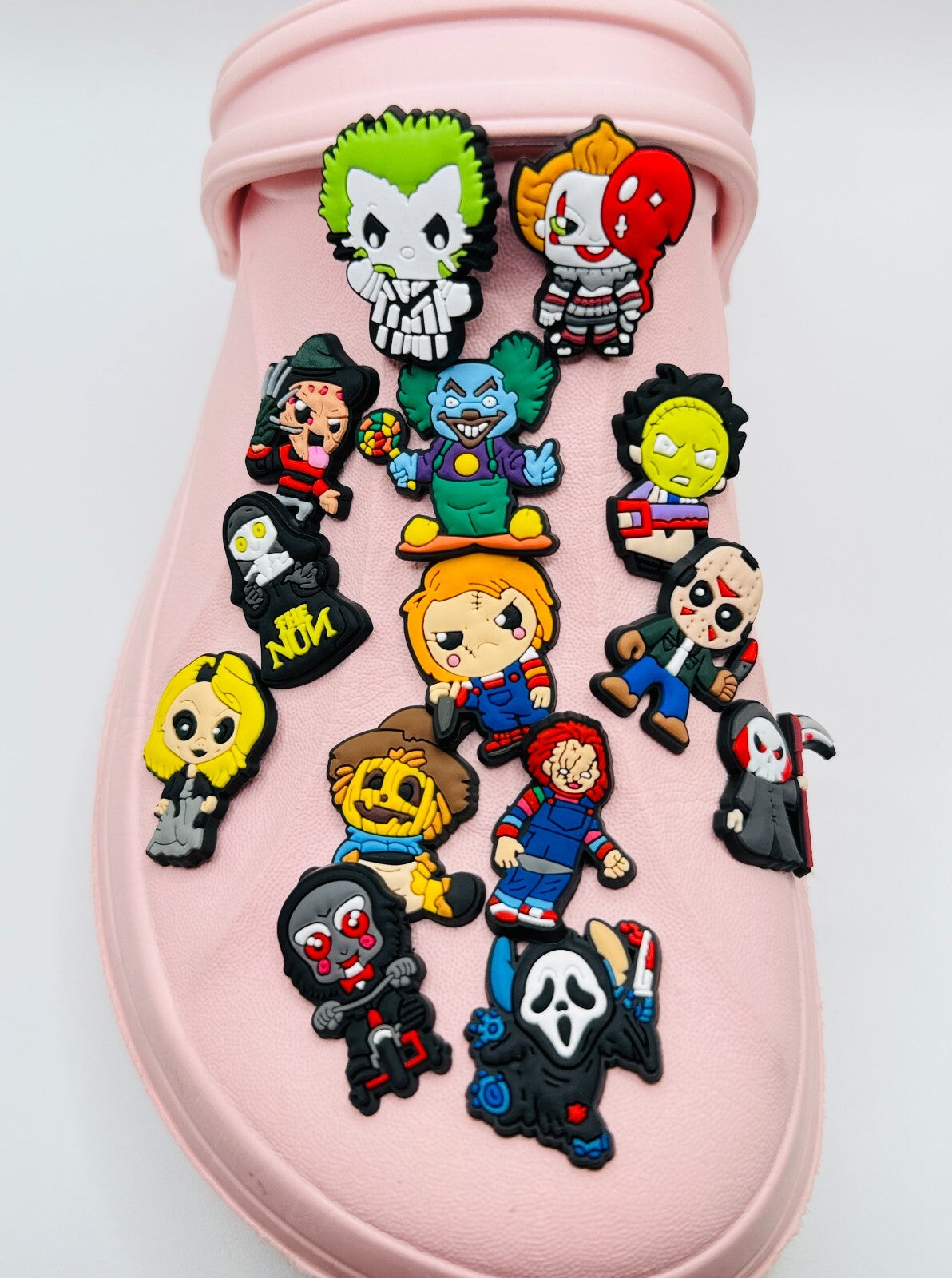Halloween shoe charms, set of 14, for Crocs-style clogs