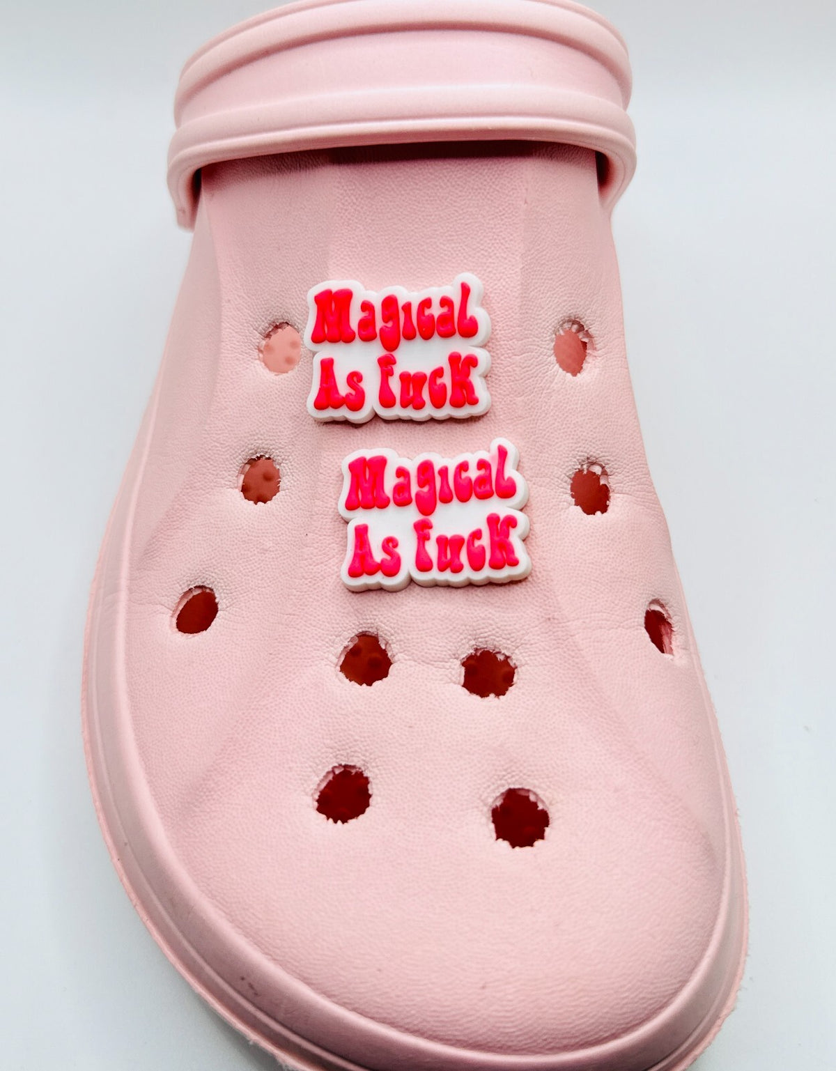 Magical as F*ck shoe charms, set of 2, for Crocs-style clogs