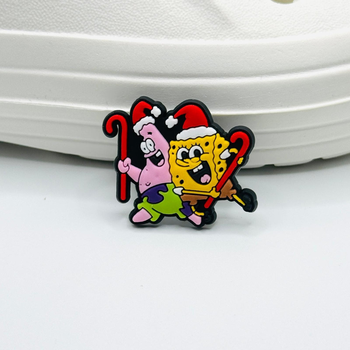 Christmas Cartoons shoe charms, set of 12, for Crocs-style clogs