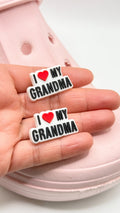 Grandma shoe charms, set of 2, for Crocs-style clogs